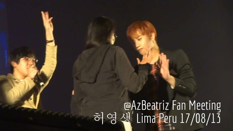 Fan Meeting Heo Young Saeng juegos Lima Perú 17, 08,