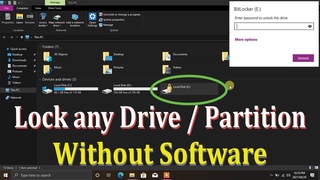 How to Lock Drive in Windows 10/8/7 Without any Software