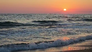 Закат  Средиземное море Турция Сиде Sunmelia beach  2023