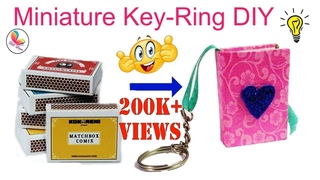 Matchbox craft idea| Miniature keyring | best out of waste | matchbox reuse idea