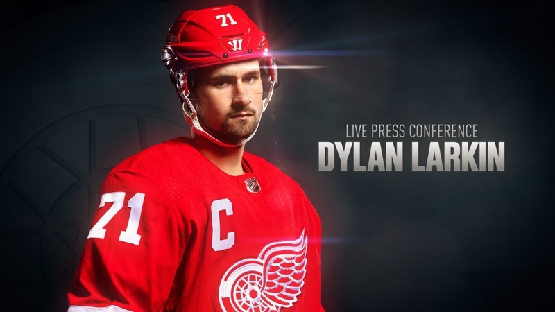 Detroit Red Wings Press Conference, Dylan Larkin on the