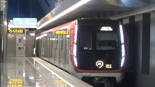 Станция м.Окская электропоезд 81-765.4 Москва 2019