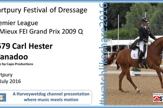 Hartpury Festival of Dressage 2016 Carl Hester LeMieux GP