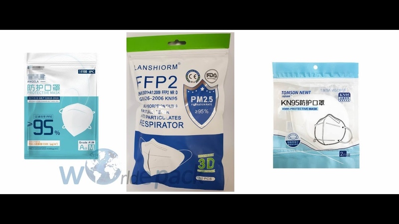 FFP2 N95 Face Mask Packing Machine Premade Bag