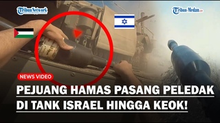DIAM-DIAM Hamas Pasang Peledak di Tank Merkava Israel, Hancur Lebur Ditembak Rudal Panggul