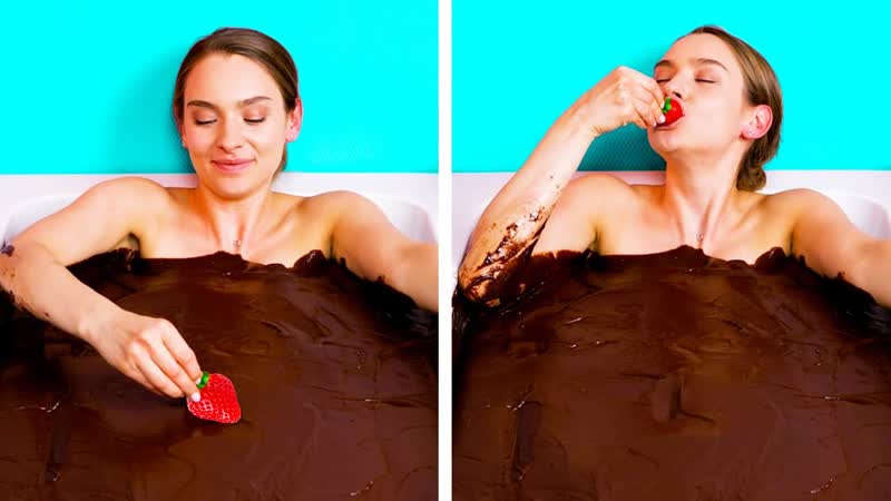 20 CRAZY CHOCOLATE HACKS, , DIY CHOCOLATE DECOR AND