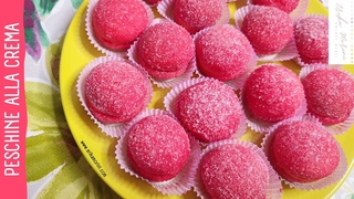 Peschine ripiene alla crema!
