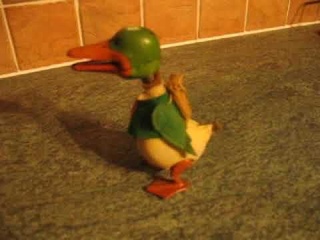 Schuco Duck 1930's Very Rare Early Tin Wind Up Germany Tinplate Toy donald disney