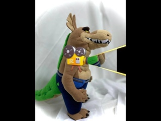 Мягкая игрушка , ручная работа , выполнена по заказу - персонаж из игры Crash Bandicoot - Dingodile