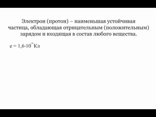 Электростатика. Основные понятия
