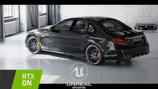 Unreal Engine  - E63 AMG walkaround with raytracing
