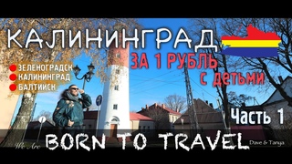 Калининград за 1 рубль! Зеленоградск, Калининград, Балтийск | Путешествие с детьми | Часть 1
