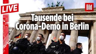 🔴  Corona-Demo-Beben in Berlin: Schon Tausende am Brandenburger Tor | BILD Live