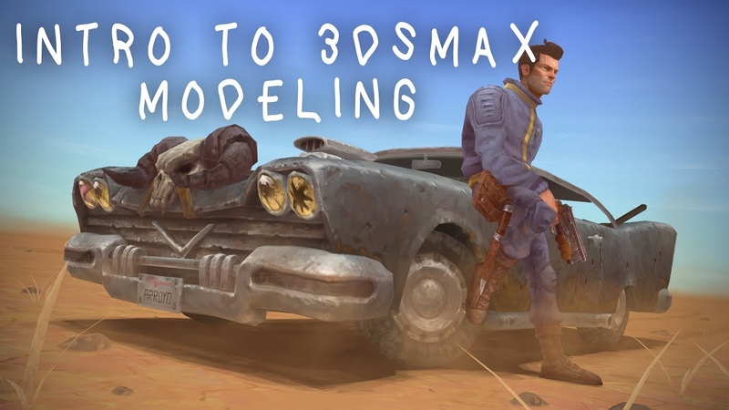 Fallout 2 Game art tutorial, commentary 02 Intro to 3dsmax modeling ( for beginners