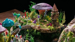 How to make Magic FOREST with spiders / diorama / 3D printer Anycubic Photon M3