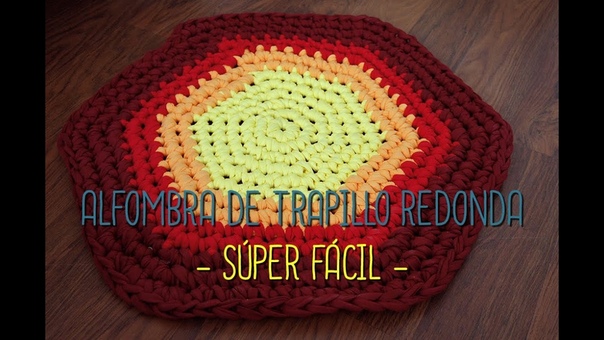 Alfombra de trapillo redonda SUPER