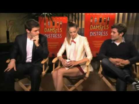 Damsels in Distress Press Junket interview with adam brody, greta gerwig, analeigh