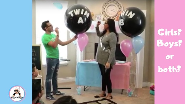 TWINS OF 2018 BABY GENDER REVEAL , CUTE UNIQUE BABY SHOWER