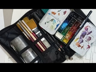 Техника графики Акварельный рисунок Рисую, объясняю, отвечаю на вопросы Urbansketching Watercolor