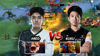 Abed Primal Beast MIDLANE vs KuKu Boss Batrider OFFLANE Dota 2  pro gameplay