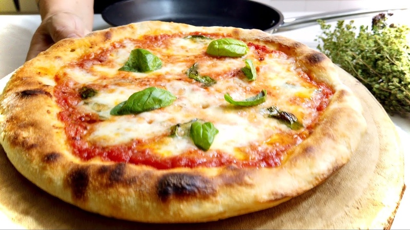 PIZZA IN PADELLA COME IN PIZZERIA cotta in 5 minuti con bordo alto e con