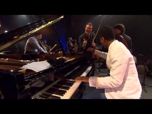 Wynton Marsalis Jam w. Mark OConnor, Jonathan Batiste, Frank