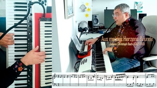 Aus meines Herzens Grunde  Johann Christoph Bach  Melodion & Orgel