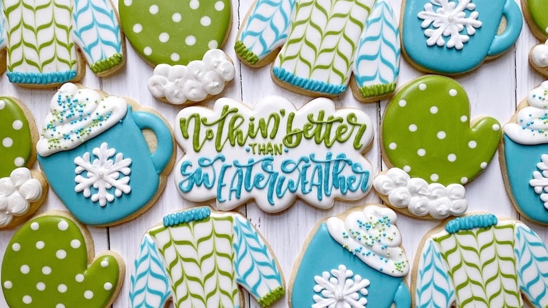 SWEATER WEATHER WINTER COOKIES, Satisfying Cookie Decorating with Royal
