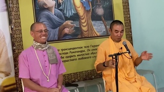 Е.С. Даяван Свами и Е.М. Ачьютатма прабху - Фестиваль Санкиртаны 2023 Садху-санга