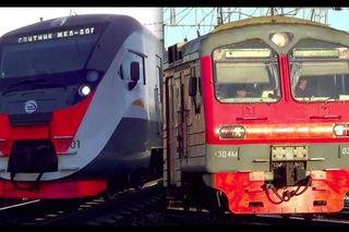 Встреча электропоездов ЭД4М-0501 Спутник:-))) и ЭД4М-0370, Даниил Кулиш