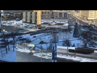 Глобальная уборка Садового кольца-2 кольцо. Уборка у МИДа.