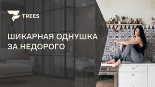 ОБЗОР ШИКАРНОЙ ОДНОКОМНАТНОЙ КВАРТИРЫ 45 м2 С КАМИНОМ!. Стильная мебель для однушки.