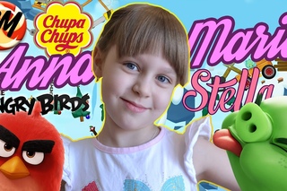 Игрушки Angry Birds от Chupa Chups. Сюрпризы Энгри Бердз | АМ! Привет ПереДам!