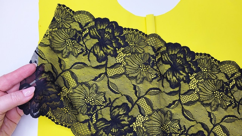 I TAKE BEAUTIFUL LACE AND FABRIC, Few people know this secret, Neckline