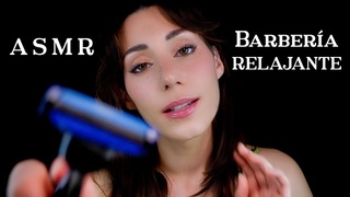 ASMR BARBERA NOCTURNA +1HORA  Lavo, Peino y Corto Pelo y Barba  Masaje Capilar  Roleplay Espaol