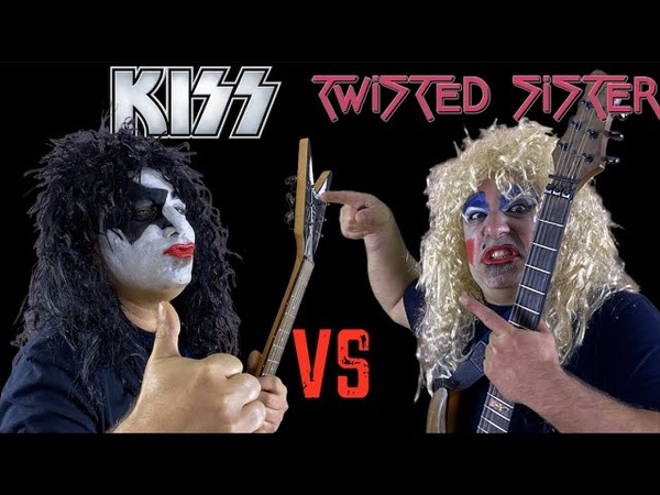 Kiss VS Twisted Sister ( Guitar Riffs