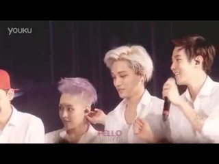 Fancam 140523 EXO Kai, Xiumin, Baekhyun Talk at The Lost Planet concert