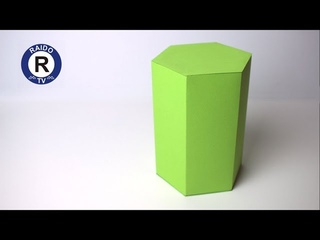 КАК СДЕЛАТЬ ШЕСТИУГОЛЬНУЮ ПРИЗМУ ИЗ БУМАГИ? ОБЪЁМНАЯ ШЕСТИГРАННАЯ ПРИЗМА ИЗ БУМАГИ. | #RAIDOTV