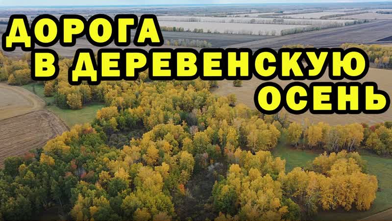 Едем на УАЗе по грязной дороге в нашу красивую деревню