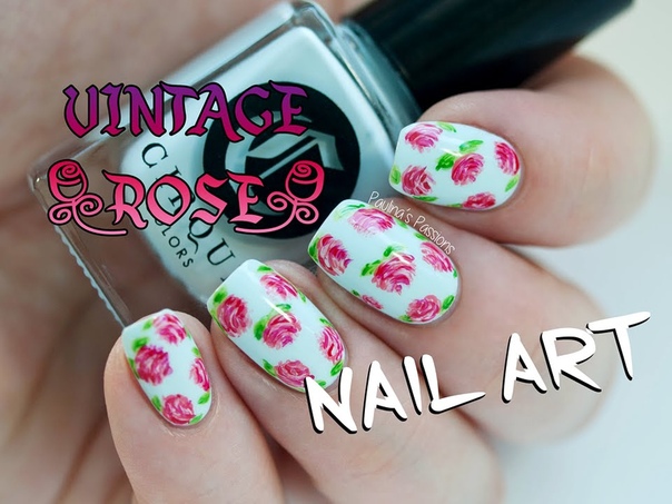 VINTAGE ROSES DIY Nail