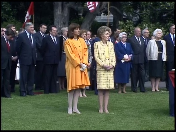 President Reagan Meeting with Prime Minister Mulroney of Canada on April 27,
