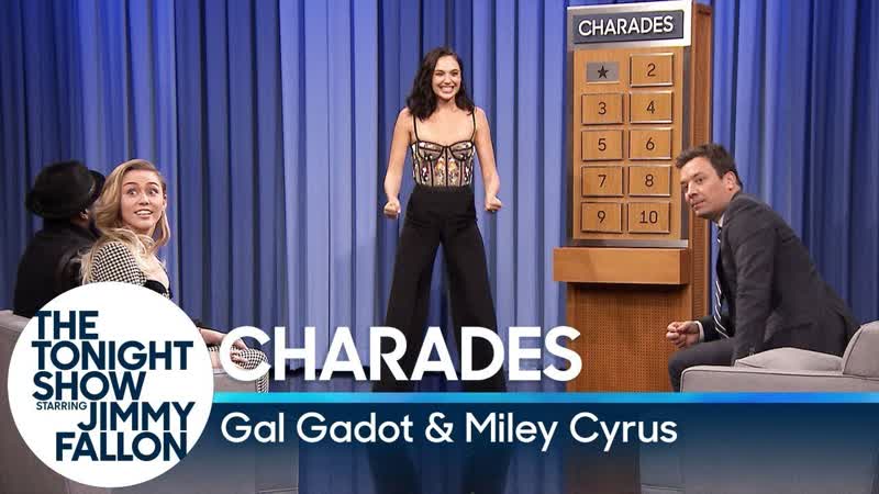 Charades with Gal Gadot and Miley Cyrus, The Tonight Show Starring Jimmy