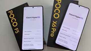 НОВИНКА POCO X6PRO или POCO F5 с Андроид 14, HyperOS СРАВНЕНИЕ POCO X6PRO с POCO F5