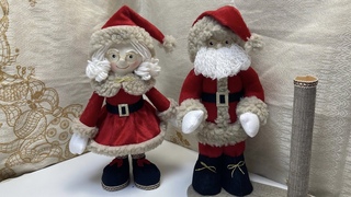 Mame noel feita com rolinhos de papel higinico