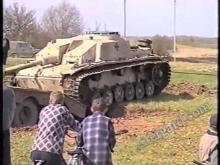 Подъем немецкой САУ StuG-40