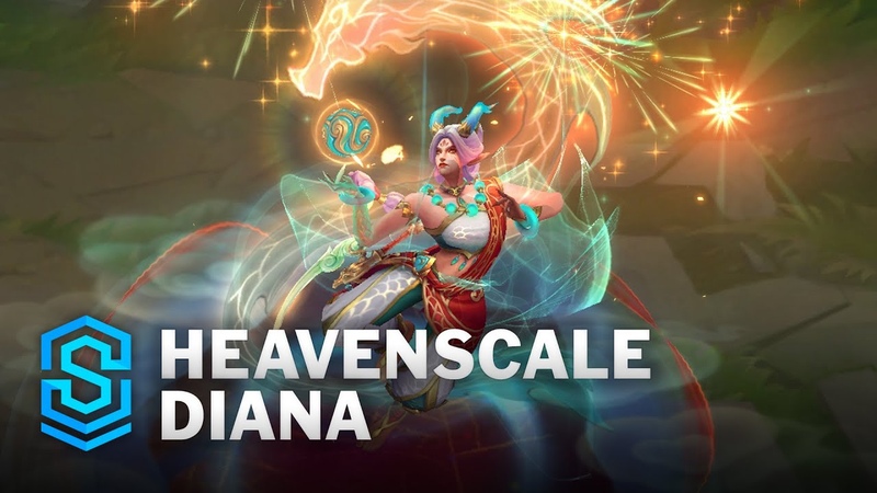 Heavenscale Diana Skin Spotlight Pre Release PBE Preview League of