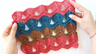 How To Crochet Vintage Fan Ripple Stitch