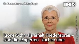 Krone-Schmalz erhlt Friedenspreis  Und die Experten kochen ber | Tobias Riegel | NDS-Podcast