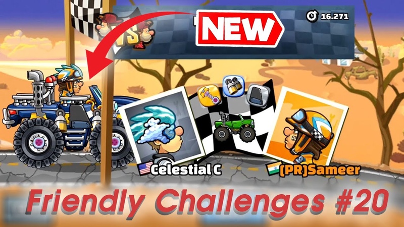 NEW FRIENDLY CHALLENGE, 20 is Here, Hill Climb Racing