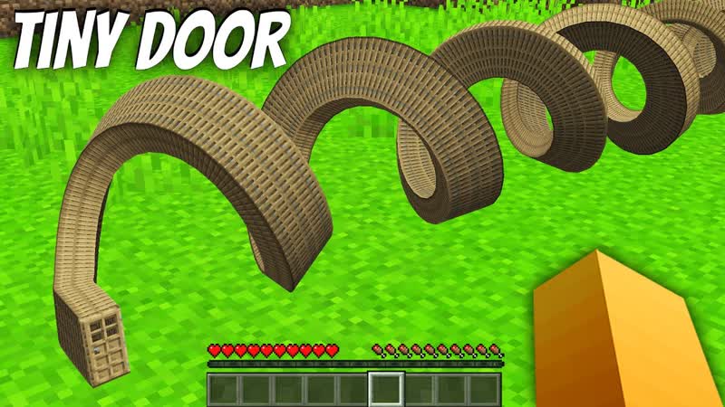 I found a TINY SCREW DOOR in Minecraft Whats INSIDE the LONGEST
